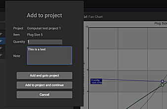 Fan selection software - projects